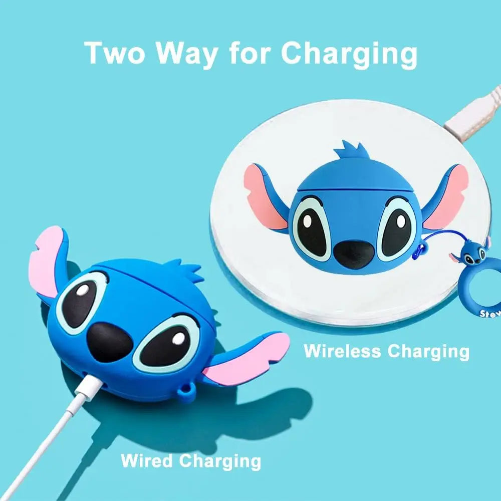 Stitch Silicone Earphone Case: Adorable Protection for AirPods 1-4 & Pro Models