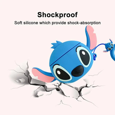 Stitch Silicone Earphone Case: Adorable Protection for AirPods 1-4 & Pro Models