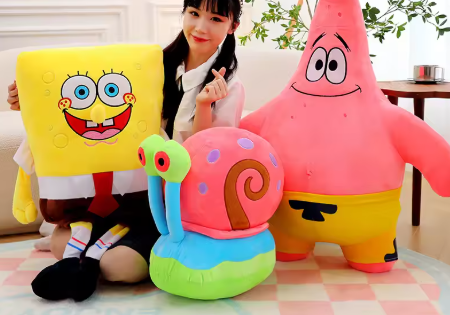 SpongeBob & Friends Plush Dolls - Kawaii Cartoon Toys, Perfect Christmas Gift!