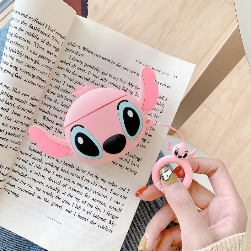 Stitch Silicone Earphone Case: Adorable Protection for AirPods 1-4 & Pro Models