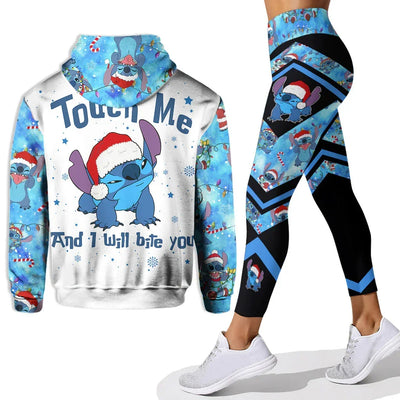 2025 3D Printed Stitch Hoodie & Yoga Pants Set – Disney-Inspired Women's Fashion Sportswear